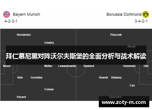 拜仁慕尼黑对阵沃尔夫斯堡的全面分析与战术解读